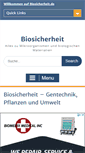 Mobile Screenshot of biosicherheit.de